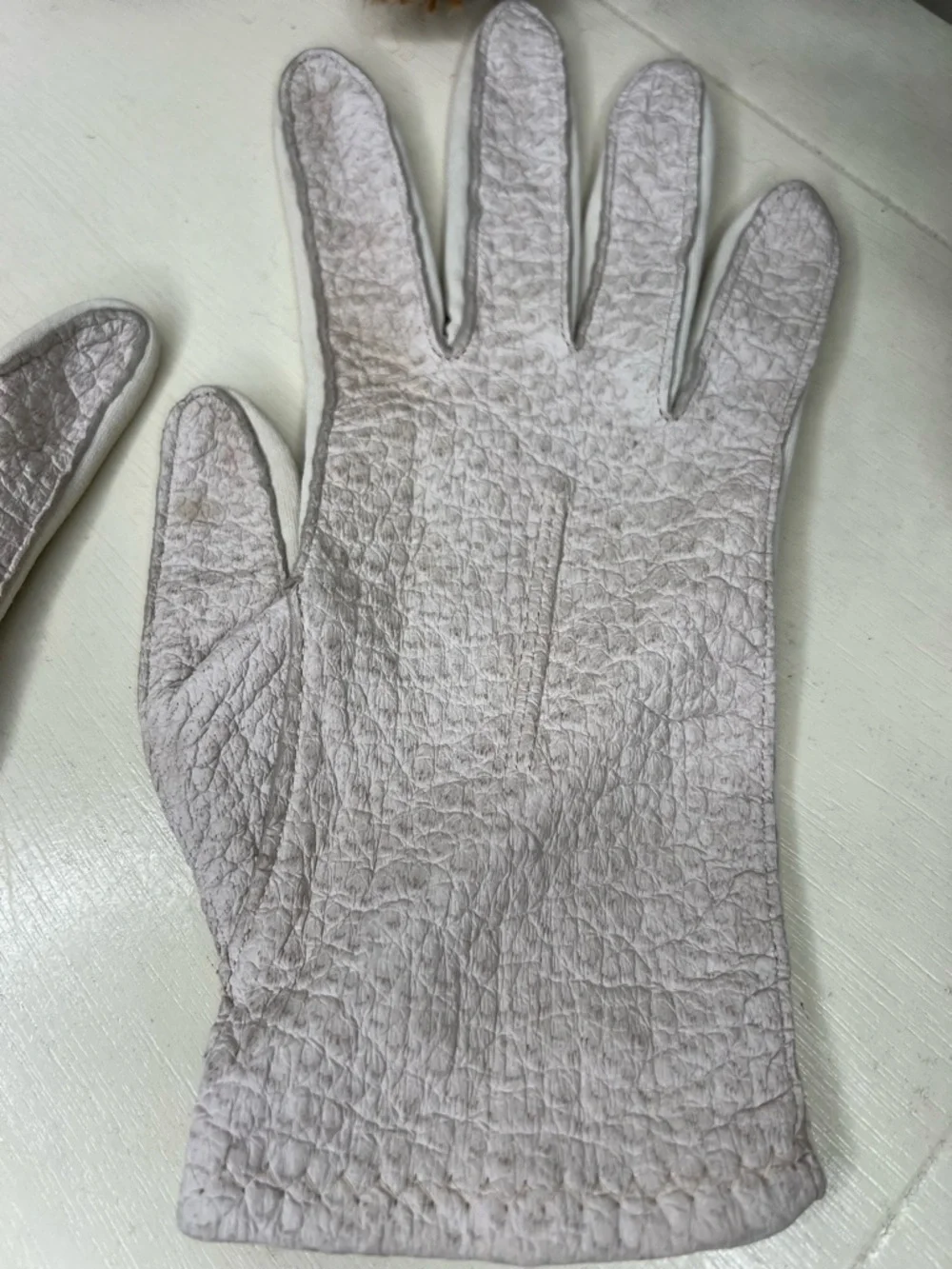 Vintage Van Raalte Textured Gloves